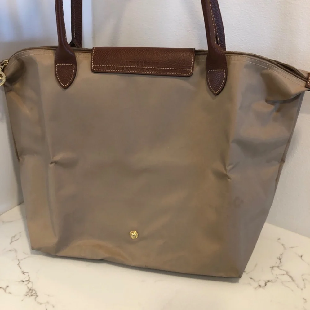Longchamp Lepilage Tan Canvas Tote - Picture 2 of 8